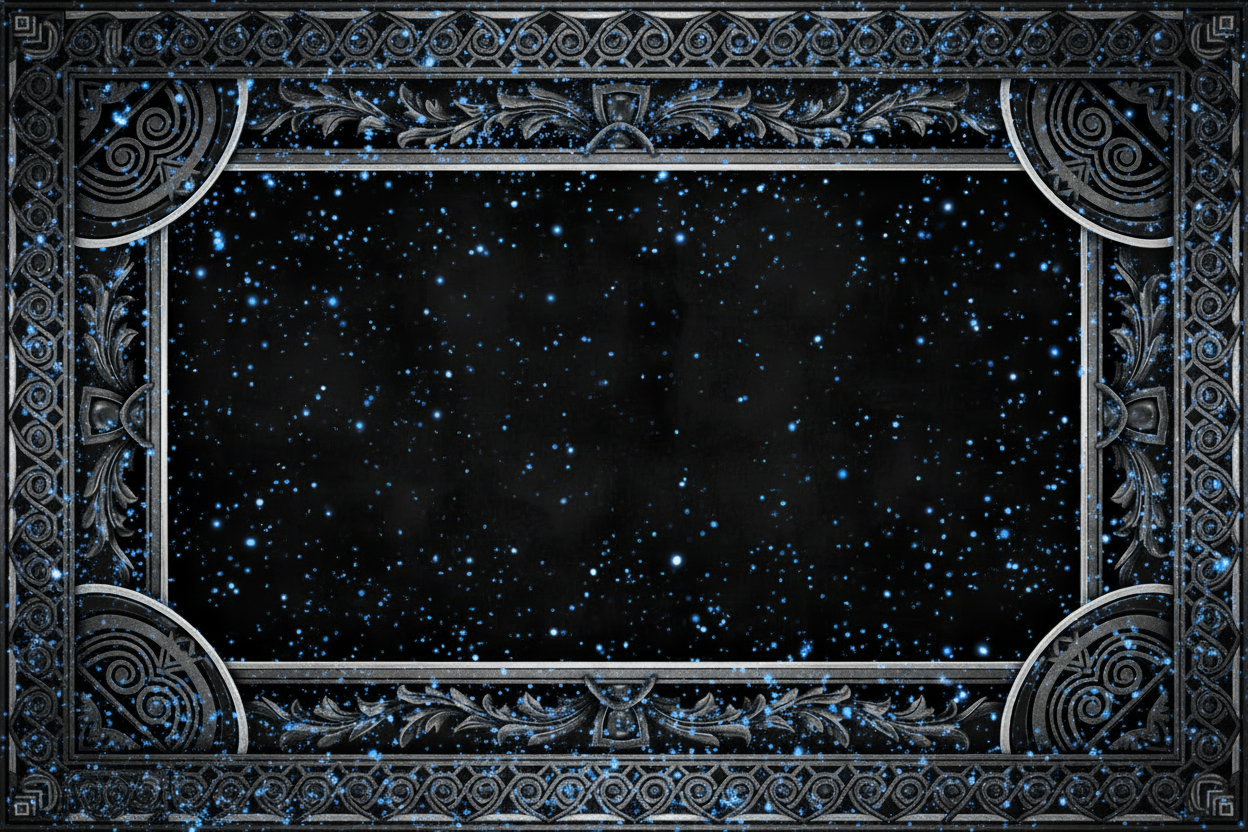 black with visualy apealing borders