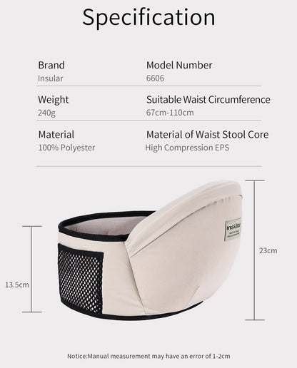 Innotrove™ Hip Seat Carrier – The "Zero-Gravity" Solution for Pain-Free Carrying